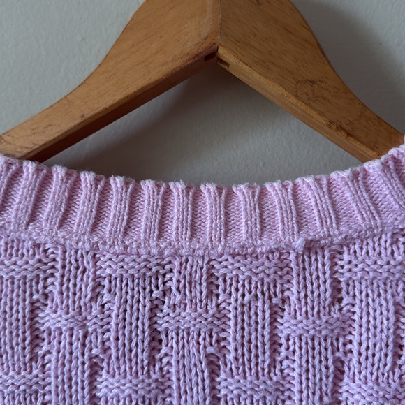 Pink Cable Knit Sweater - Picture 8 of 8